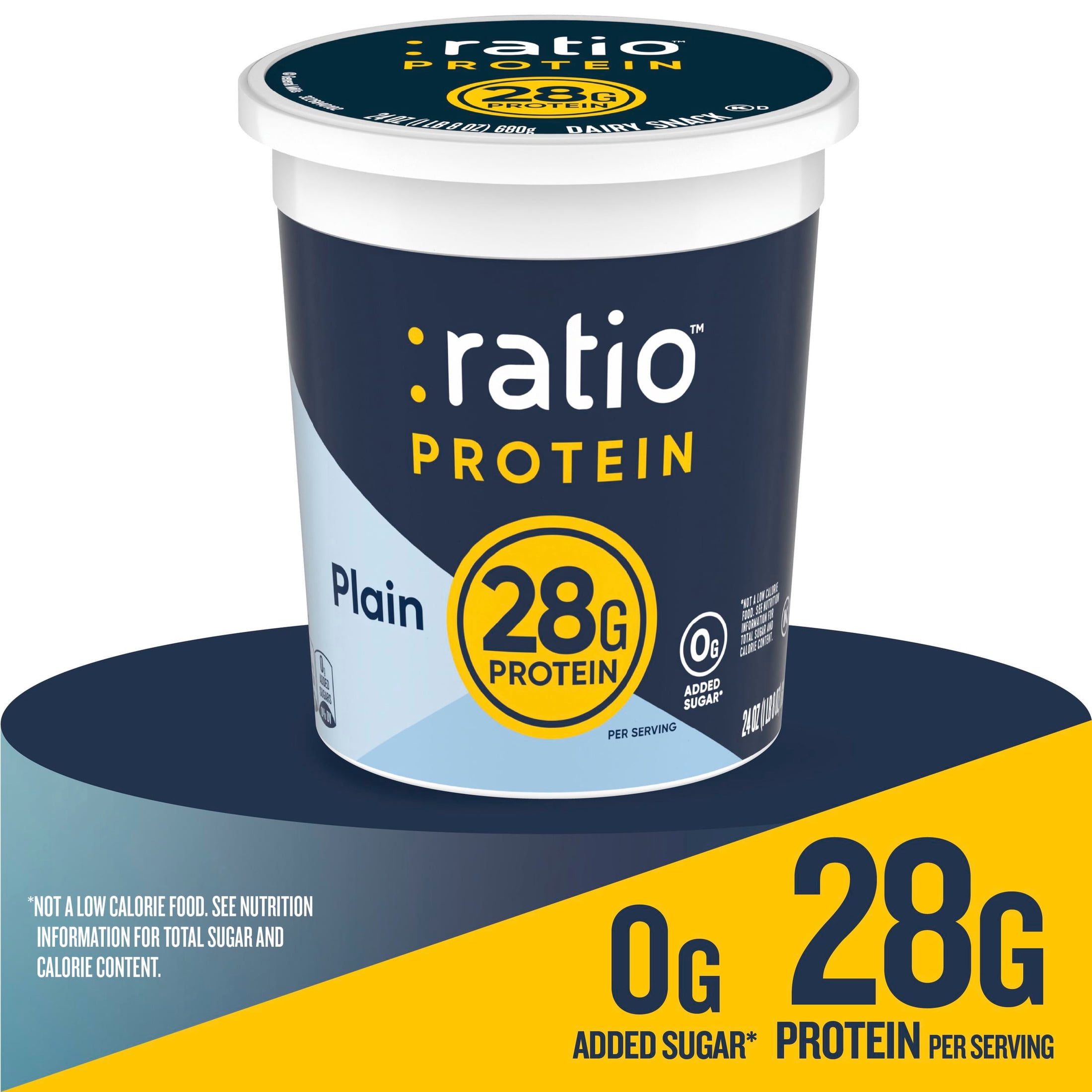 :ratio Protein Yogurt, Plain, 28g Protein, 24 oz