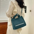 thumbnail image 3 of Bolso de mano de pana para mujer, bolso Hobo de hombro, bolso cruzado, monederos de compras, 26*22*10cm, 3 of 6