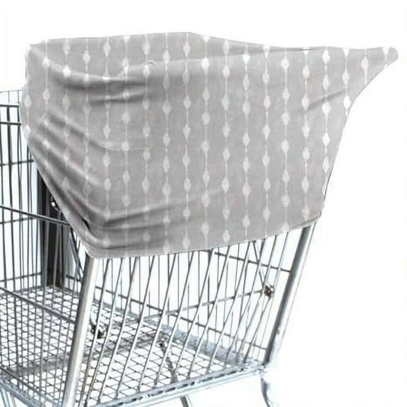 Bebe au Lait Pure & Simple 5-in-1 Cover with 2 Nursing Pads - Gray Shibori - 3ct