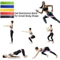 thumbnail image 3 of Dual Fitness Exercise Core Sliders and 5 Loop Yoga Workout Resistance Bands Set for Leg Booty Building, Strength Slides Work Smoothly Training, Core Gliding Discs for Hips and Leg, 3 of 5