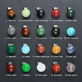 thumbnail image 4 of 14mm Natural Gemstone Round Ball Mixed Stone Reiki Chakra Healing Pendant Beads, 4 of 8