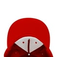 thumbnail image 5 of Decky 1064 5 Panel High Profile Structured Cotton Blend Snapback-Red, 5 of 6