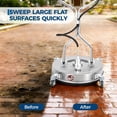 thumbnail image 6 of Garvee 21" Pressure Washer Surface Cleaner with Handle & Wheels, Stainless Steel Pressure Washer Attachment for Driveway Patio Concrete Cleaning, 6 of 7