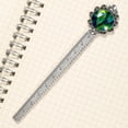 thumbnail image 3 of Peacock feathers Vintage Silver Lace-Edged Bookmark: the Gift for Readers and Book Lovers, 3 of 5