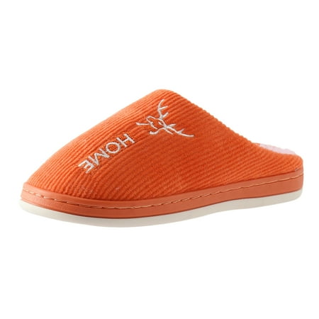 

Larisalt Slippers For Women Indoor Womens Cozy Plush Home Slippers Open Toe House Shoes Indoor Outdoor Slide Slipper Orange