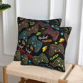 thumbnail image 3 of Gamer Gaming Farmhouse Throw Pillow Covers 18x18 Inch Fall Pillow Case Soft Pillowcase Cushion Covers Set of 2 for Sofa Bed Bedroom Car Chair Living Room Home Decorative, 3 of 6