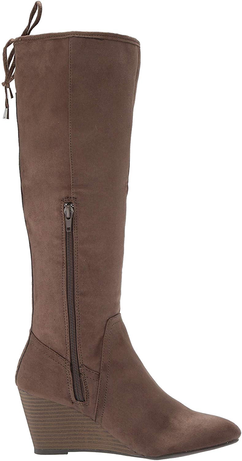 xoxo burkey wedge boot