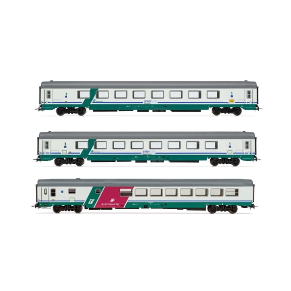 Rivarossi HR4359 FS 3er Pack IC 507 530 Sila Torino-Reggio C 2X Gran Rolling Stock - Coaches