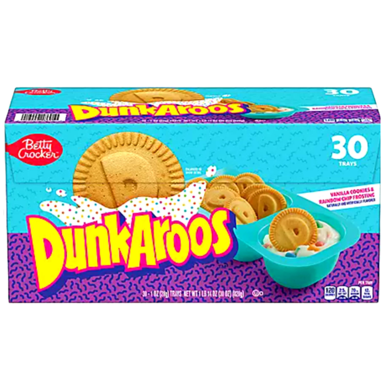 Betty Crocker Dunkaroos Vanilla Cookies and Vanilla Frosting Rainbow