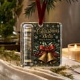 thumbnail image 3 of Homellea Christmas Cash Gift Holder Ornament with Christmas Bells Design, Clear Acrylic Money Holder with Rolled Bill Tube, Holiday Cash Gift Presentation, Seasonal Gift Exchange, 3.94 Inch, 3 of 5