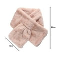 thumbnail image 6 of Naierhg Winter Scarf Autumn Winter Scarf Stylish Cozy Solid Color Thickened Comfortable Soft Keep Warm Women Fashion Scarf Black, 6 of 8