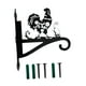 thumbnail image 3 of Percha de metal para pared con tornillos, diseño de animales, ideal para patio y porche. Gallo, 3 of 9