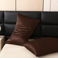 thumbnail image 5 of Funda de almohada de seda morera de color sólido Funda de almohada de seda lavada con seda helada Funda de almohada de seda sintética de una sola pieza, 5 of 5