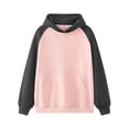 thumbnail image 1 of QIUPING Sweat à Capuche pour Hommes, Pull, Chiffons en Coton Colorblock, Haut Décontracté de Rue pour Hommes avec Poche, 1 of 3