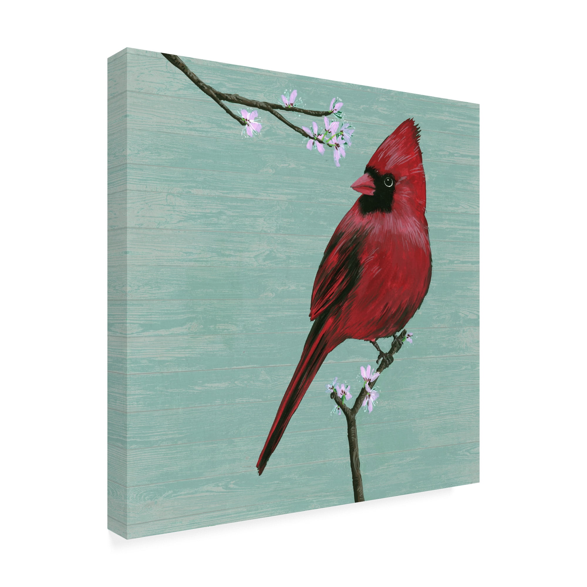Trademark Fine Art 'Bird & Blossoms II' Canvas Art by Melissa Wang