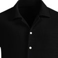 thumbnail image 3 of FRSASU Men's Button Down T-Shirts Casual Short Sleeve Super Stretch Wrinkle Free Comfortable Dress Shirt Black, 3 of 4