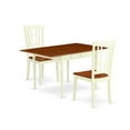 thumbnail image 2 of East West Furniture Monza 3-piece Dining Table Set in Buttermilk and Cherry, 2 of 5