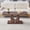 Walnut, variant on Coffee Table for Living Room, 43.3-Inch Rectangle Center Table with Faux Solid Wood Pattern, Modern Coffee Tables Cocktail Tea Table for Dining Room Apartment Home Office, Walnut