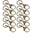 thumbnail image 4 of Qiilu 10Pcs Porte-Clés Placage Non-Fading Simple Porte-Clés Sac Boucle Mousqueton Fermoir Crochet, 4 of 8