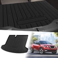 thumbnail image 1 of Unique Bargains Flat Face Cargo Liner Rear Trunk Mat Trunk Cargo Luggage Boot Tray Mat Vertical Stripes Pattern for Nissan Kicks 2018-2023 Anti-Slip, 1 of 7