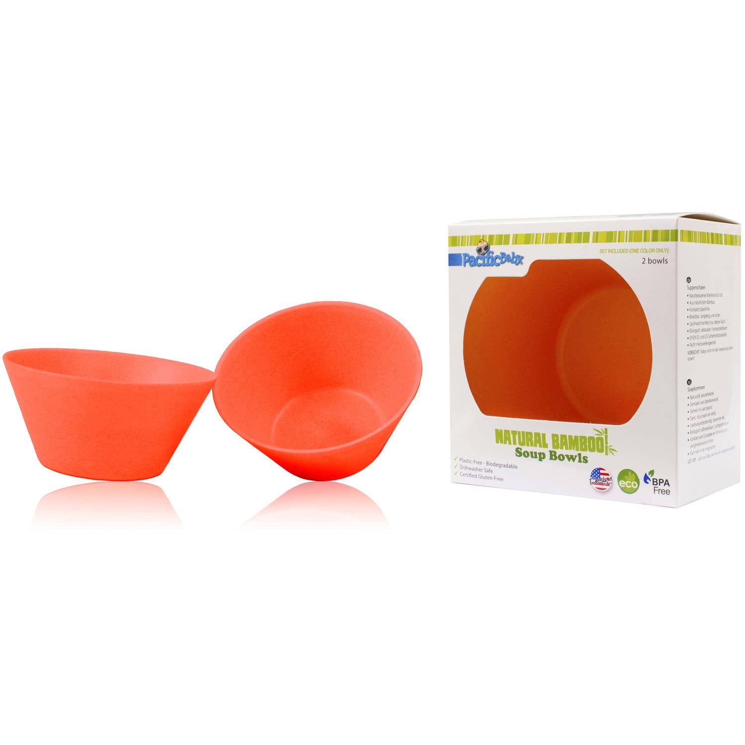 Pacific Baby Bamboo Soup Bowls, Pack of 2