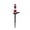 Red, variant on Solar Powered Nautical Tower Light Ground Light Outdoor Garden Decorative Stake Light Blue Resin Seaside Theme Yard Lamp