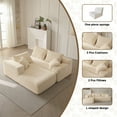 thumbnail image 6 of 【2Package Delivery】 106" Modular Couch -Boneless Couch for Small Spaces️ ️, Soft Corduroy Fabric with Deep Seat Design, Cloud Sectional Couches for Living Room Bedroom - Zero Assembly Cloud Sofa Bed, 6 of 9