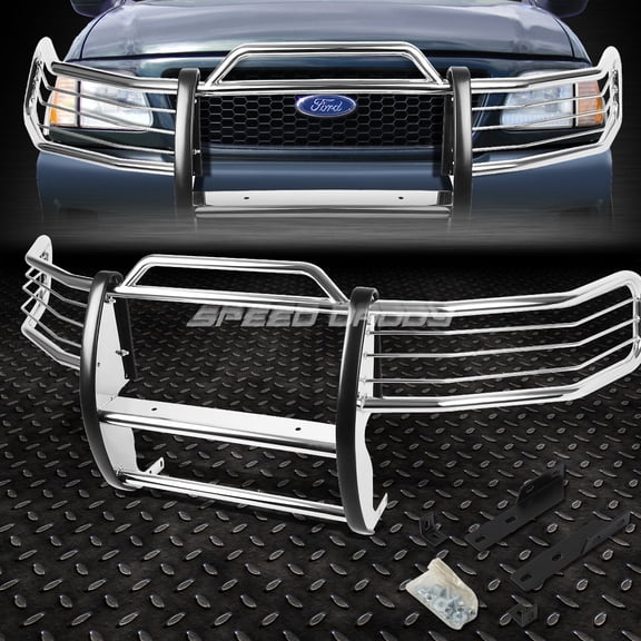 FOR 97-98 EXPEDITION F150 250 4WD STAINLESS STEEL FRONT BUMPER BRUSH GRILL GUARD