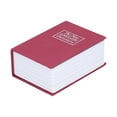 thumbnail image 1 of Cash Box, Simulation Book Shape Durable Easy To Lock And Open Mini Safe Lock Box Reasonable Design With Lock Keys For Storing Money For Home Office Red, 1 of 8