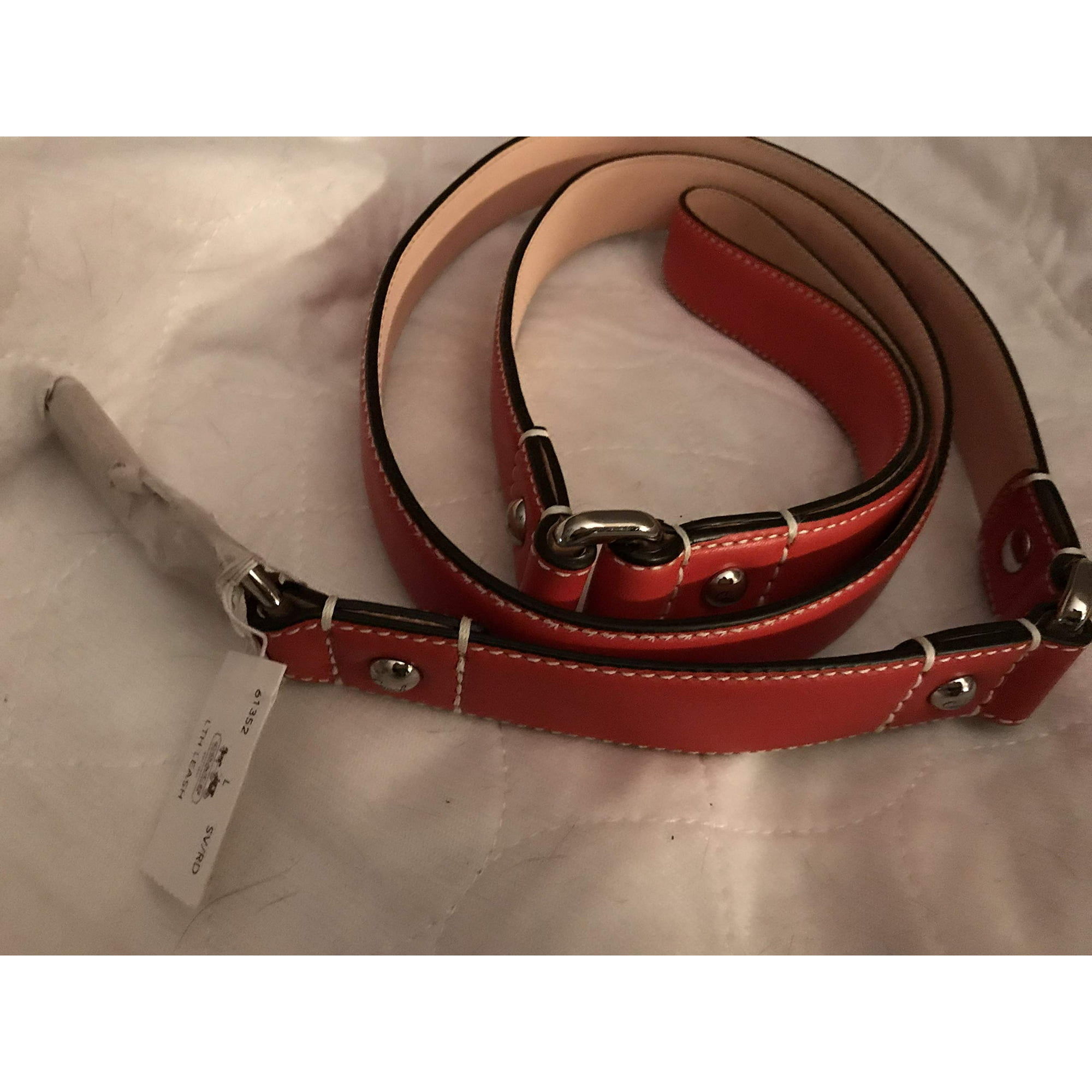 COACH Red Leather Dog Leash Size Large | Walmart Canada COACH Red Leather Dog Leash Size Large | Walmart Canada