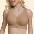 thumbnail image 3 of MEICHEN Jelly Push Up Bras for Women Trendy Solid Front Closure Full Coverage Tshirts Bras Seamless Underwear, 3 of 4