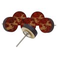 thumbnail image 3 of IBA Indianbeautifulart Boutons de Meubles Gravés Rouges, Lot de 10, 3 of 3