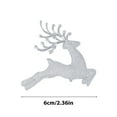 thumbnail image 6 of Taotanxi Acrylic Reindeer Ornaments Christmas Tree Dancing Hanging Figurine Decoration Decorative Deer Ornaments For Home Christmas Tree Party Supplies (Silver Reindeer), 6 of 6