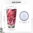 thumbnail image 4 of Lsque Watermelon Splash Realism Art Pattern 20oz Car Cup with Lid and Straw, Insulated Coffee Cup with Straw Topper, Spill Proof Travel Coffee Mug, Stainless Steel Tumble-Without Straw, 4 of 8
