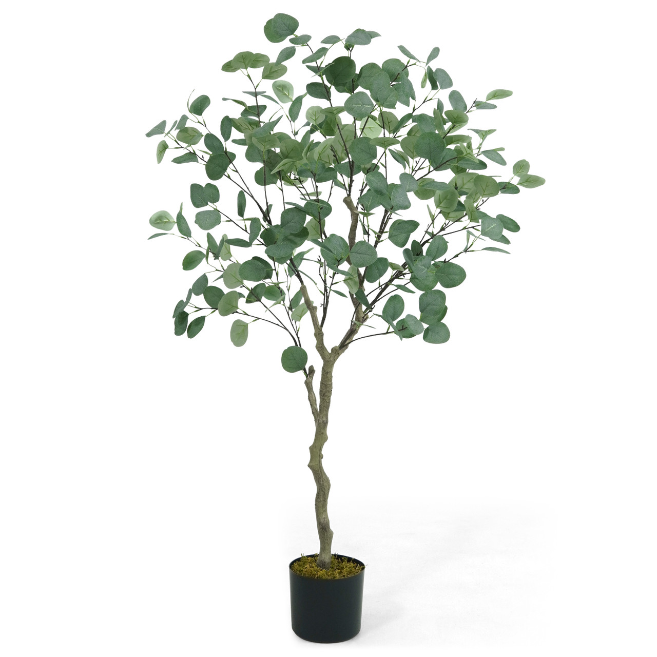 CAPHAUS 4 Feet, 48 Inch Artificial Eucalyptus Tree, Natural Large Faux