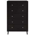 thumbnail image 4 of Modern Contemporary Urban Design Bedroom Living Room Dresser Drawer Chest Stand, Wood, Brown, 4 of 5