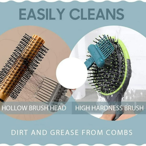 Comb Cleaning Brush Hair Brush Remover Rake 2 In 1 Comb Cleaning Brush