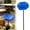 Sky Blue, variant on Clearance Metal Flower Garden Stakes Bird Bath for Outside Clearance – Mini Bird Bath and Bee Watering Station Ground Level Bird Bath for Yard,Garden,Home Decor(Orange)