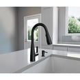 thumbnail image 3 of Haelyn Single-Handle Pull-Down Sprayer Kitchen Faucet with ColorCue™ Temperature Indicator in Matte Black, 3 of 10