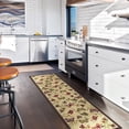 thumbnail image 2 of Ottomanson Non-Slip Hallway Runner Rug 1'10" x 7' Perfect for High Traffic Areas, Beige Butterfly, 2 of 8
