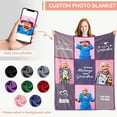 thumbnail image 3 of Personalised Blanket with Photo Text - Personalised Gifts for Women Men, Personalised Photo Blanket, Custom Blanket, Gifts for Family Kids Pet Friends, Gifts for Birthday Fathers/Mothers Day, 3 of 5