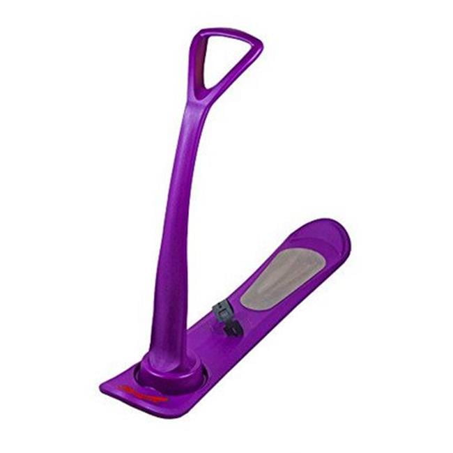 ESP 1169C 50 in. X-Scooter Snowboard Snow Scooter Steering Handle Foot Brake Foot Pad and Strap Purple by ESP