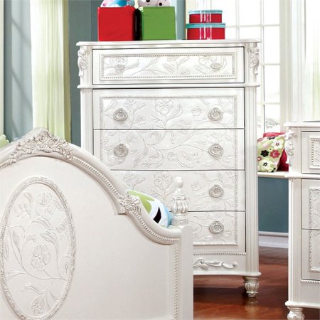 Furniture Of America Aneissa Traditional 5 Drawer Princess Chest