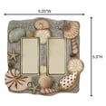 thumbnail image 3 of At the Beach Seashell Double Dimmer Rocker Switch Blue Gray Double Dimmer/Rocker Switch Switchplate, 3 of 4