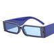 thumbnail image 1 of Gafas De Sol rectangulares a la moda para hombre, lentes De Sol con montura pequeña, estilo Hip Hop, diseño Vintage, color negro qym unisex, 1 of 2