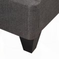 thumbnail image 4 of Sleek 14 in. Dark Gray Upholstered Cal King Platform Bed Base, 4 of 5