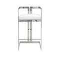 thumbnail image 2 of Heavenly Collection White & Chrome Counter Stool, 2 of 2