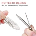 thumbnail image 5 of 4pcs Rhinestone No Bend Hair Clips- Metal Shiny Styling Diamond Cut Pin Clip No Dent No Crease Hair Clips Bling Curl Pin Barrette for Women Girls Makeup Hairstyle Application (Silvery& Gold), 5 of 5