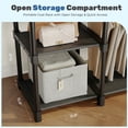thumbnail image 5 of edx Portable Closet, Freestanding Closet Storage Rack with Shelves, Hanging Rod & Storage Shelves, 49"D x 16"W x 72"H, 5 of 8