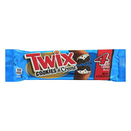 TWIX Cookies & Creme Chocolate Cookie Bar Candy - 2.72Oz.
